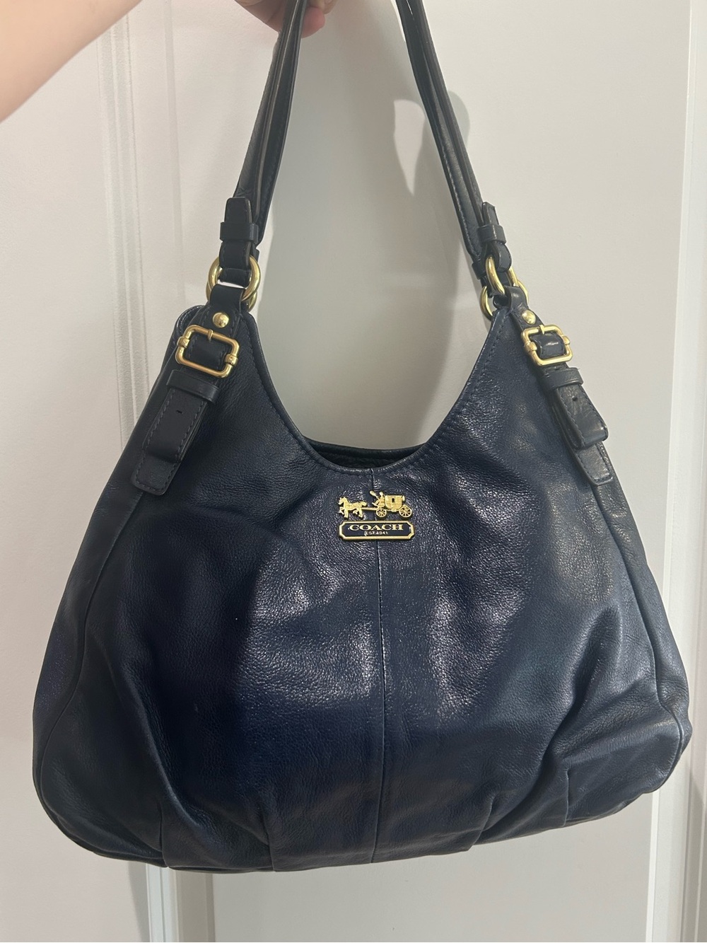 COACH VINTAGE MADISON MADEIE HOBO BAG - BLUE